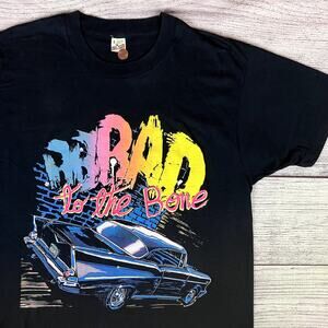 Vintage 1980s Bad To The Bone Classic Car Screen Stars T-shirt